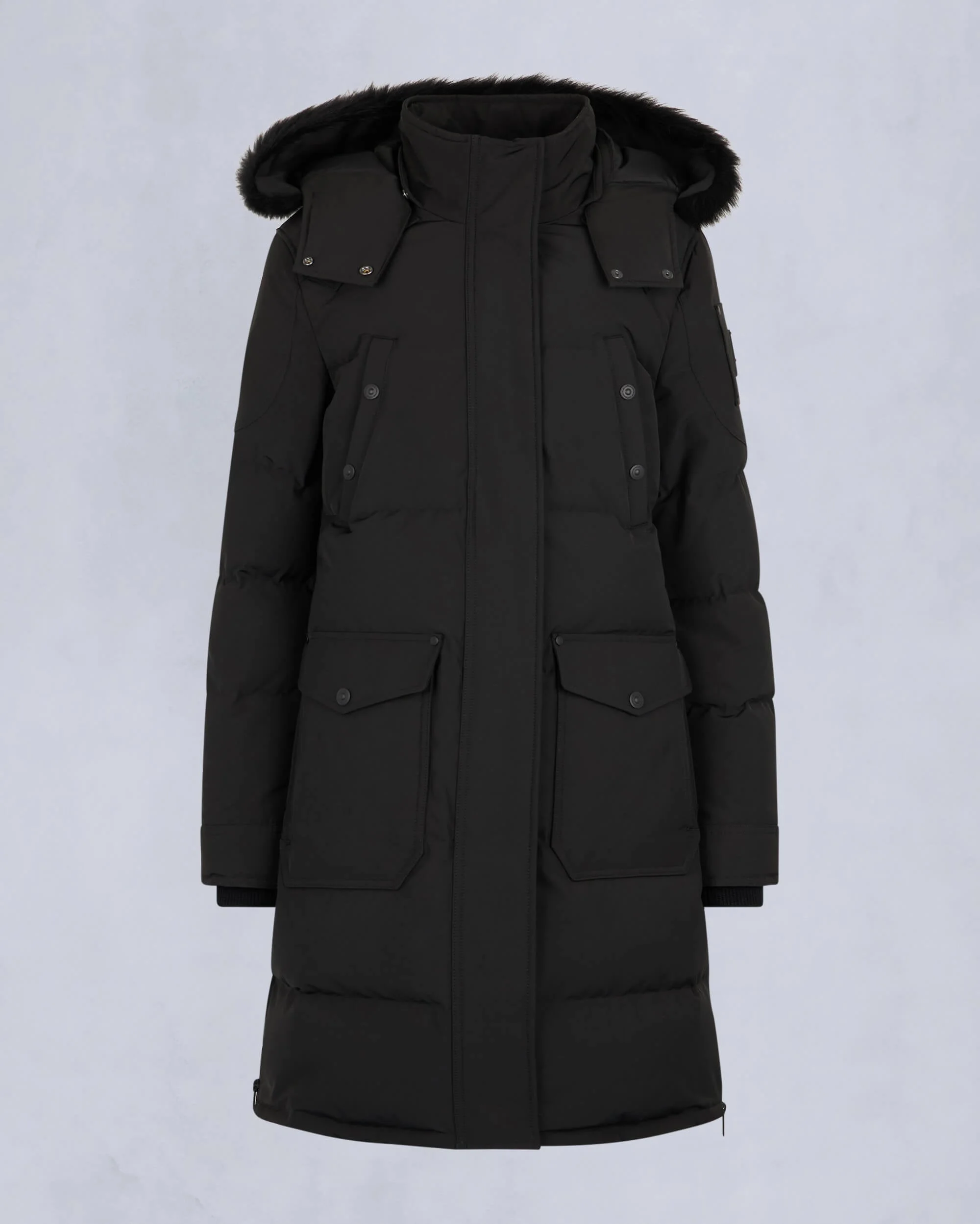 ONYX SHEARLING CAUSAPSCAL PARKA - 1