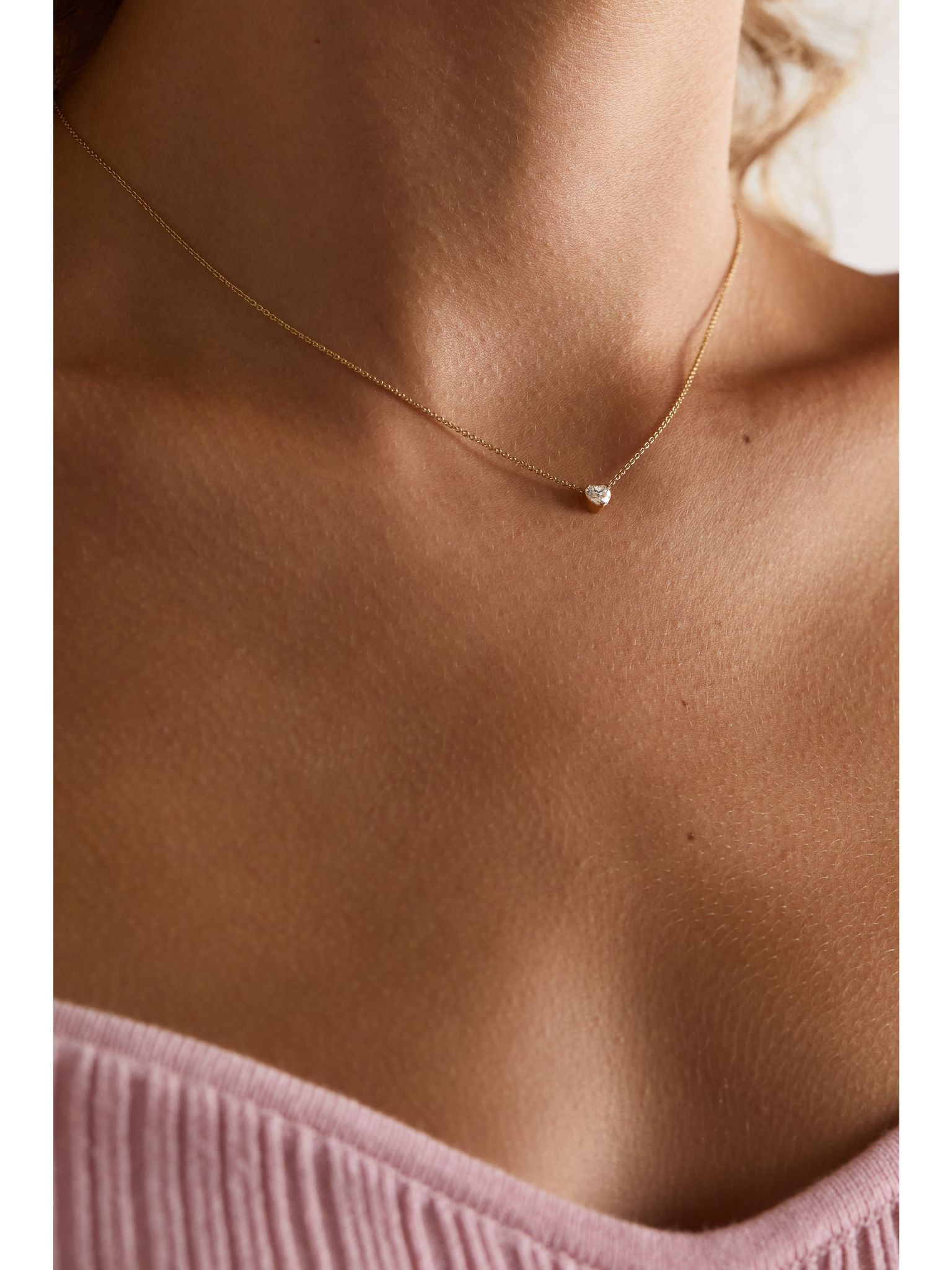 Orangerie de Coeur 18-karat gold diamond necklace Gold - 2