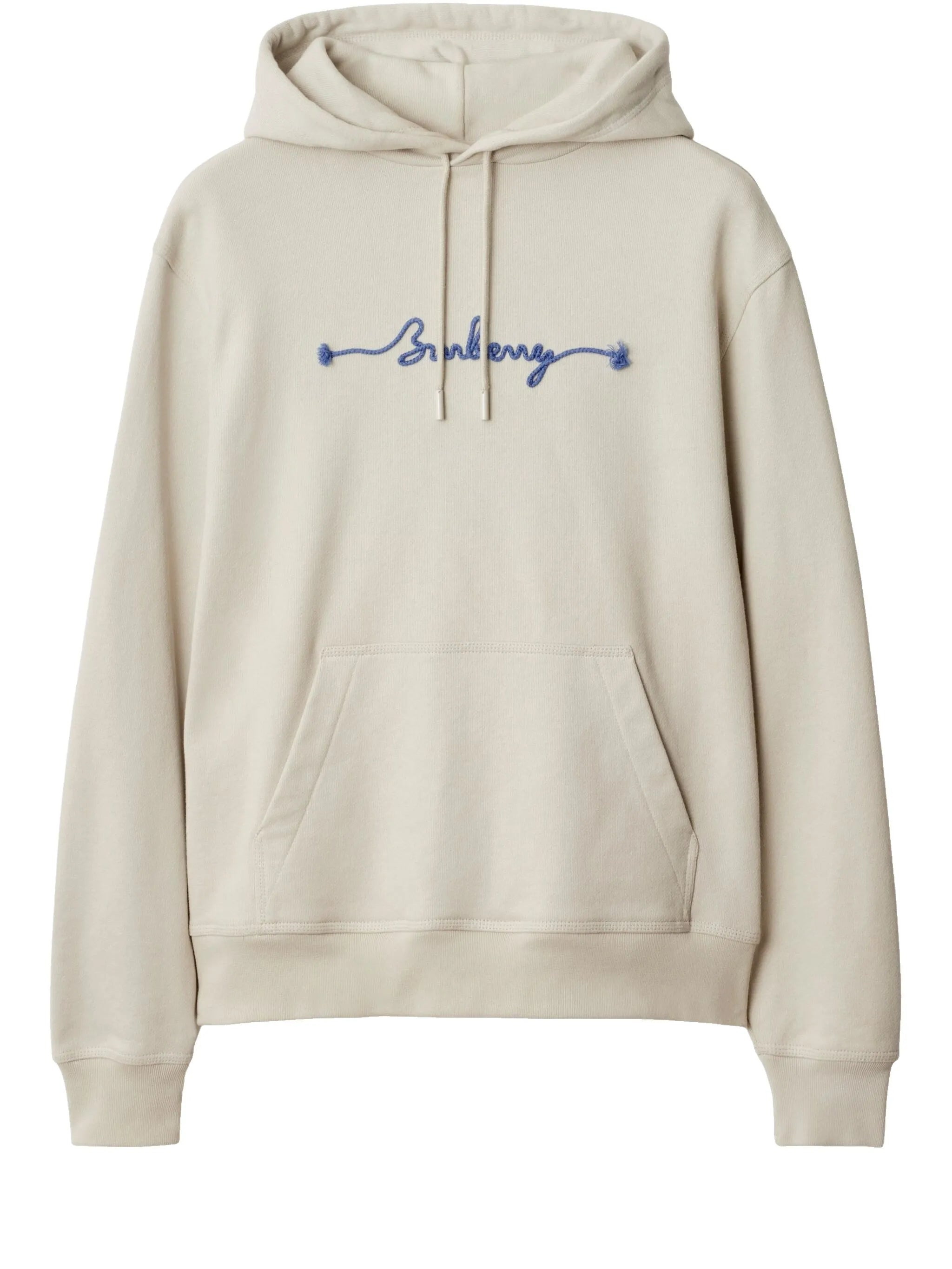 logo cotton hoodie - 1