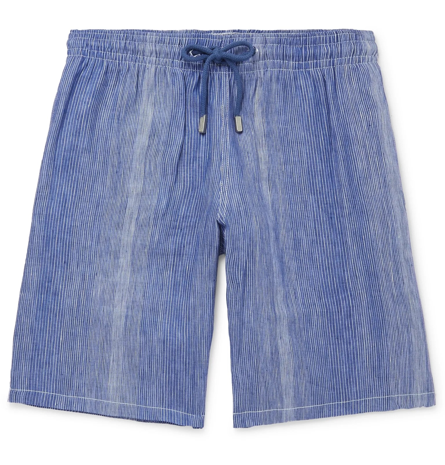 Bolide Striped Linen and Cotton-Blend Drawstring Shorts - 1