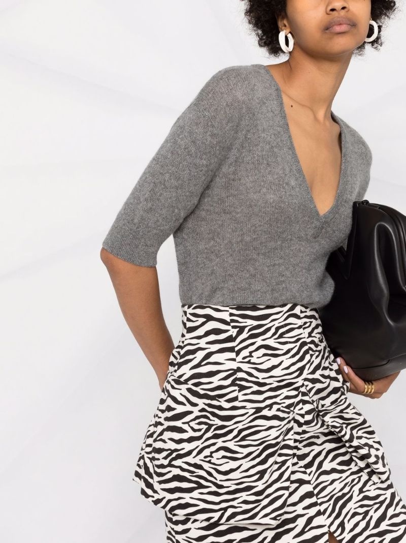 V-neck cashmere top - 3
