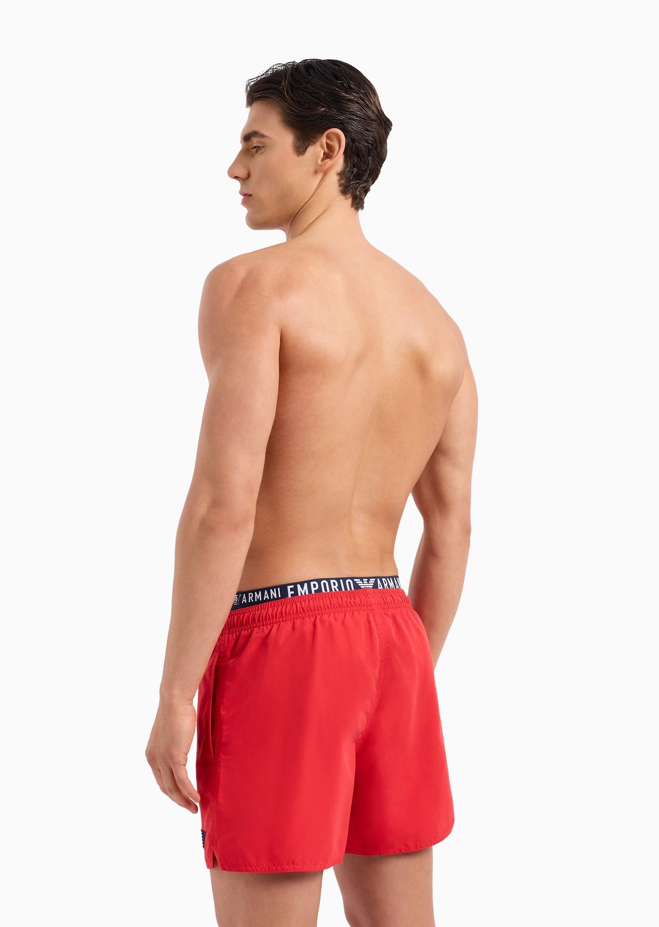 ASV recycled-fabric swim shorts with logoband - 4