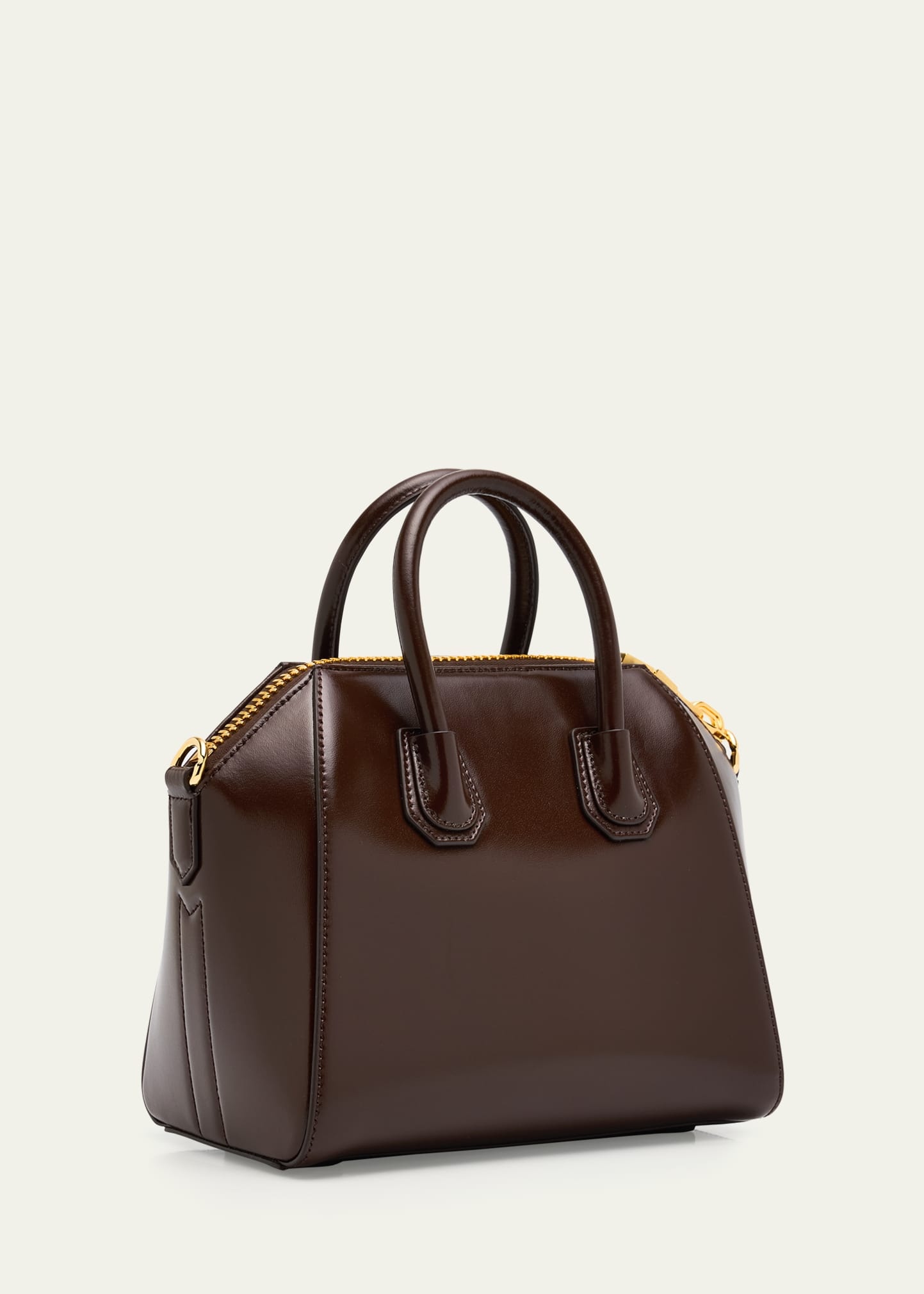 Antigona Mini Top Handle Bag in Box Leather - 3