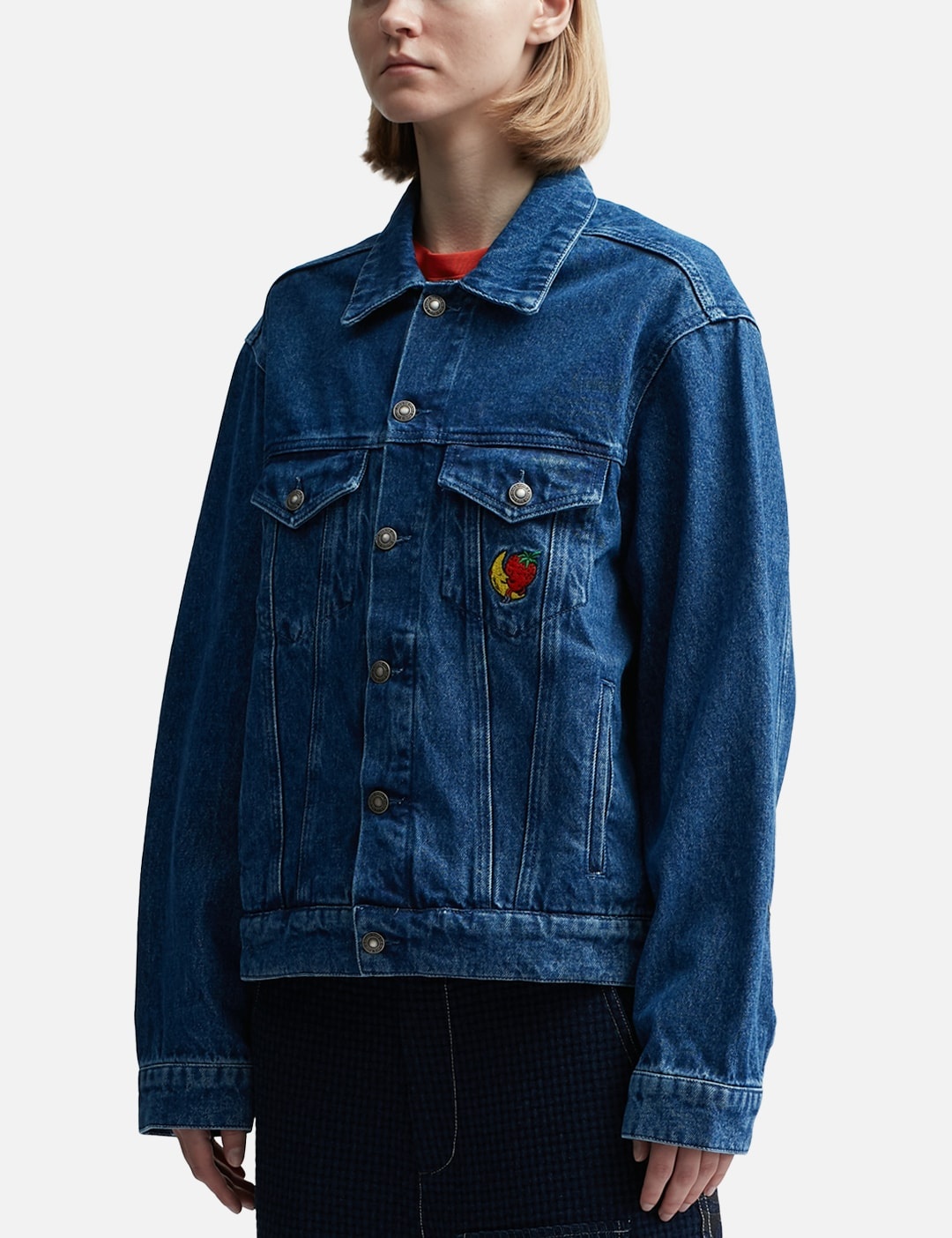 PERENNIAL LOGO DENIM TRUCKER JACKET - 2
