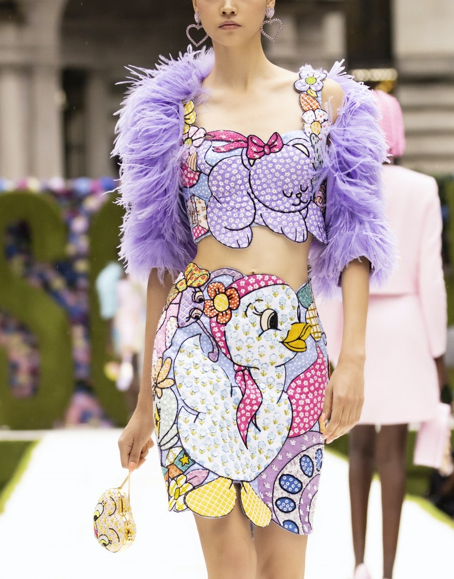 COUTURE MENAGERIE PATCHWORK SKIRT - 5