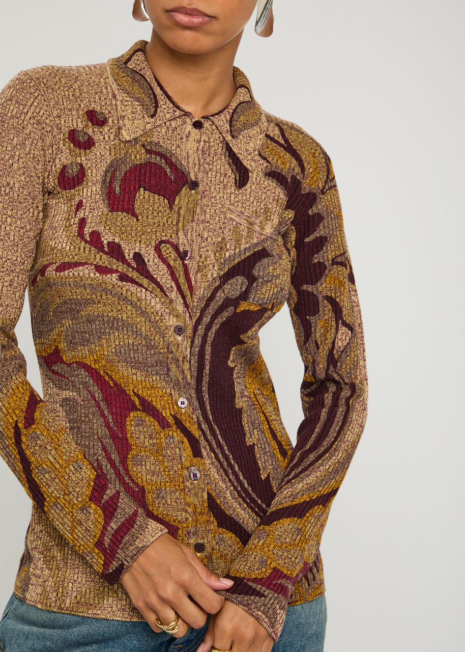Etro Floral-print Wool Shirt - 5