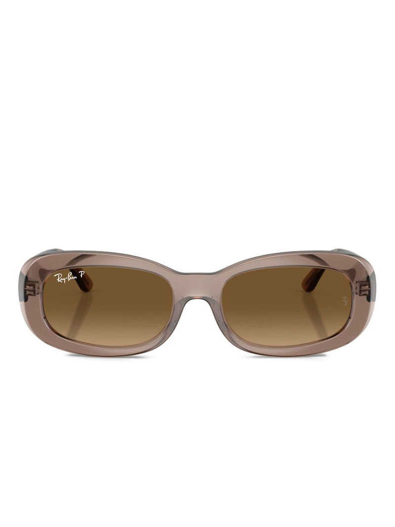 branded oval-frame sunglasses 1