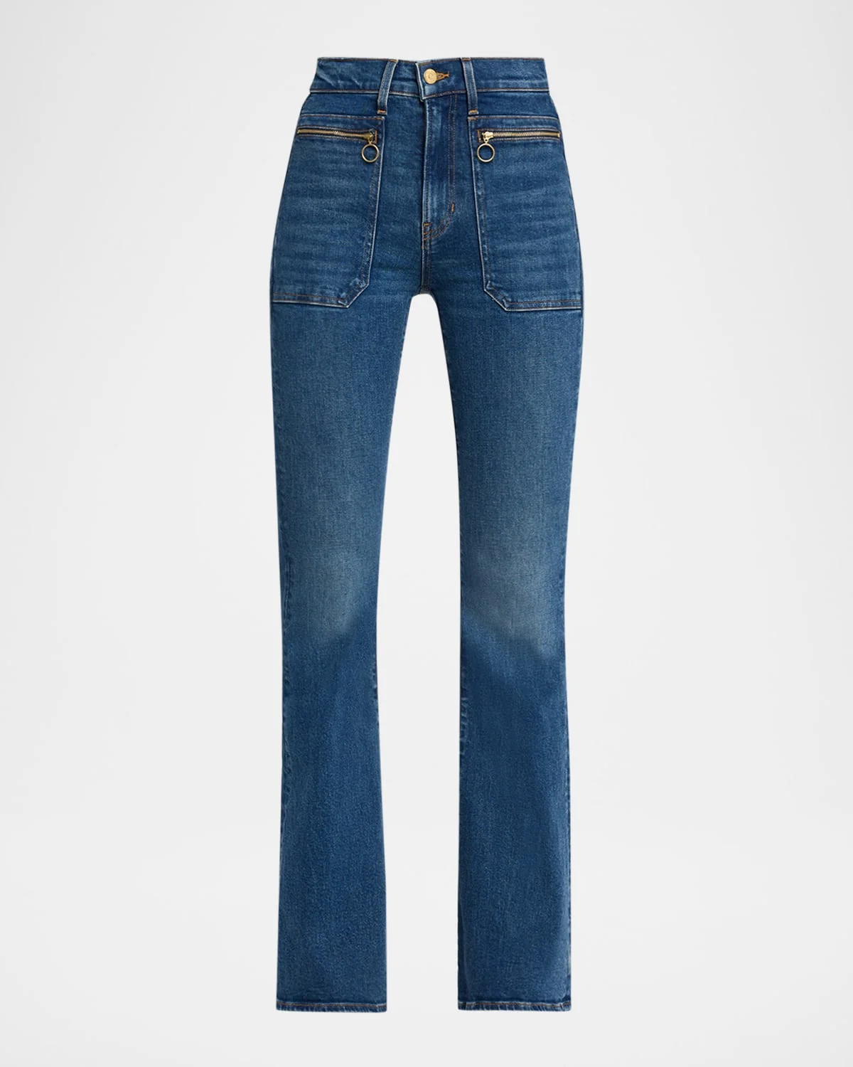 Beverly High-Rise Skinny Flare Jeans - 1