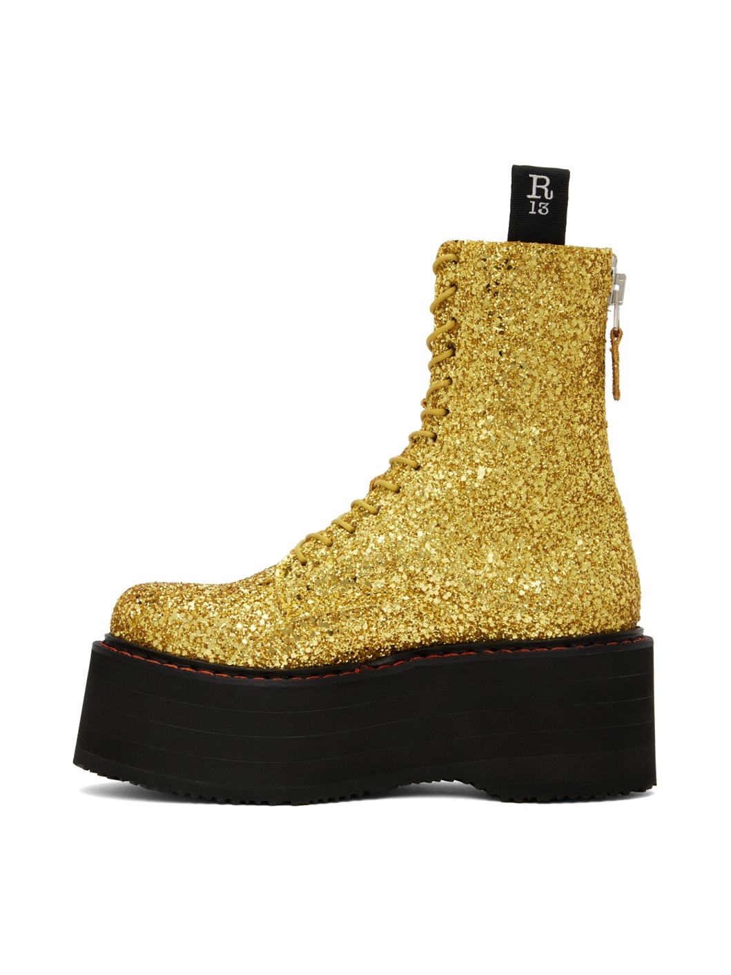 Gold Double Stack Boots - 3