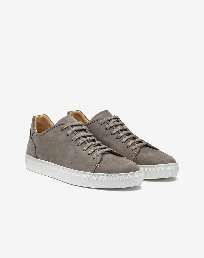 CORNELIANI Grey nubuck sneakers outlook