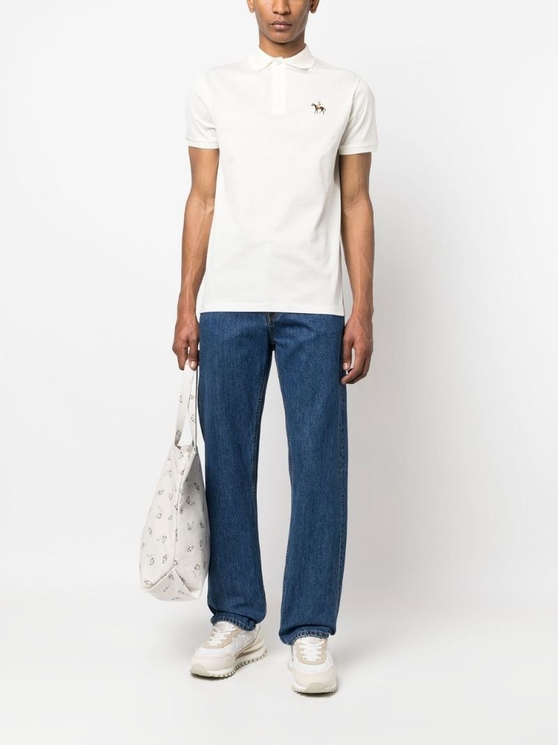 Polo-motif polo shirt - 4
