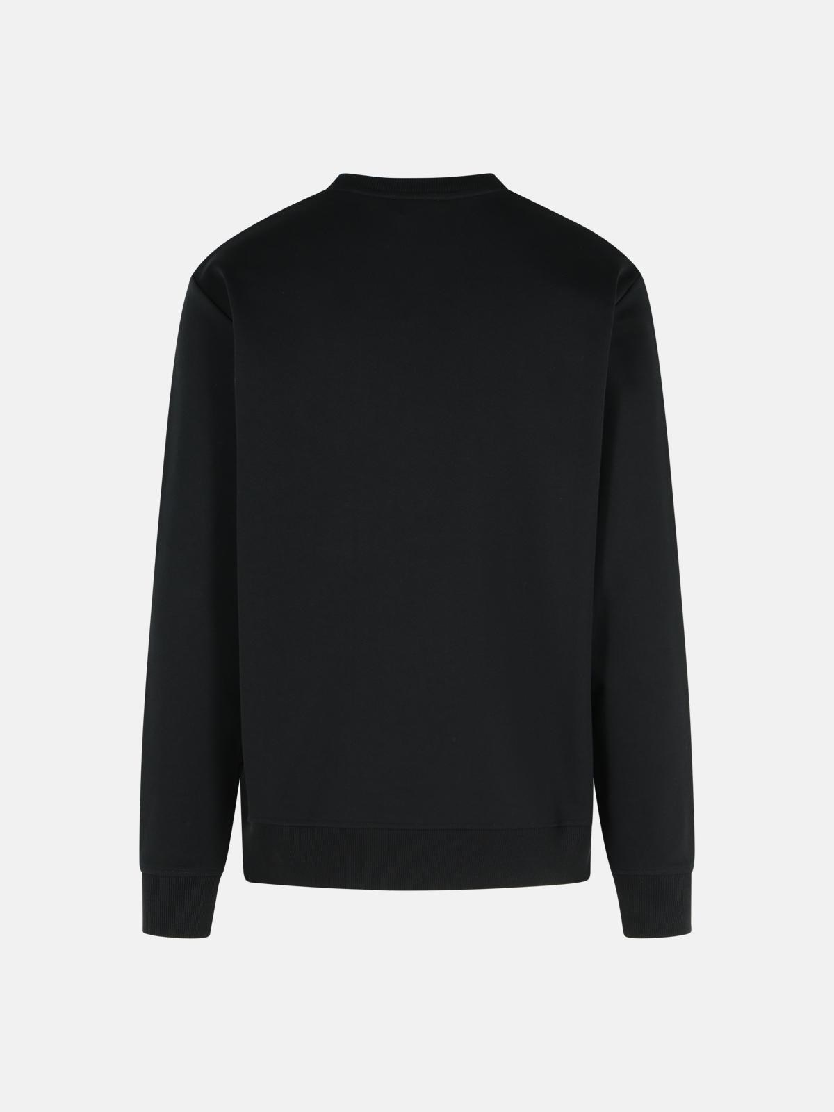BLACK COTTON SWEATSHIRT - 3