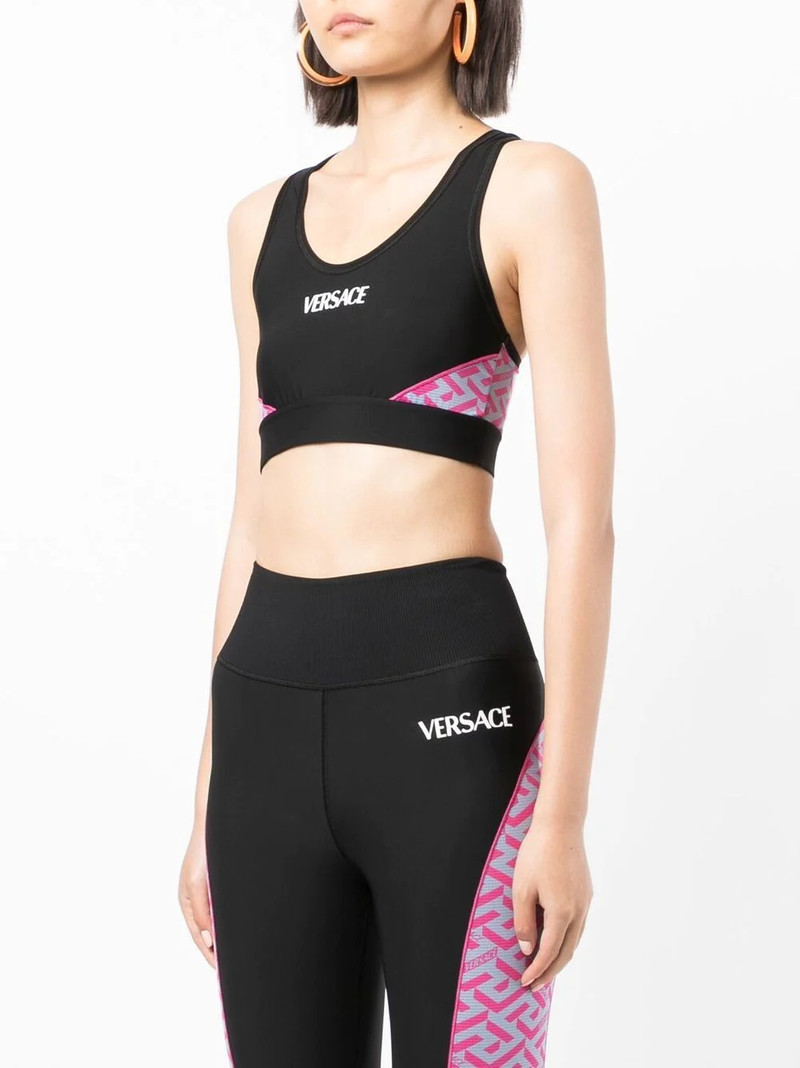 La Greca logo-print bralette 3