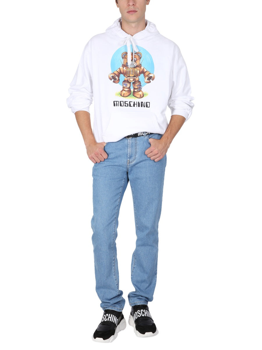 Moschino Men Teddy Print Sweatshirt - 2