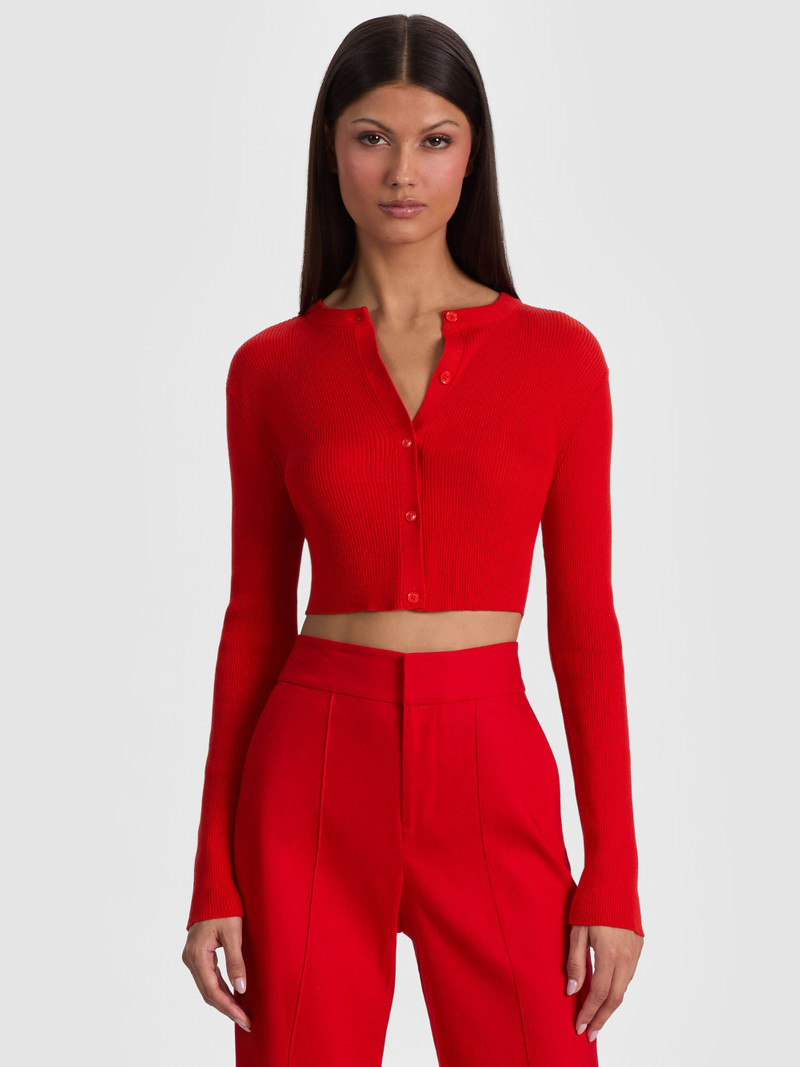 CARSON CARDIGAN - CHILI PEPPER 2