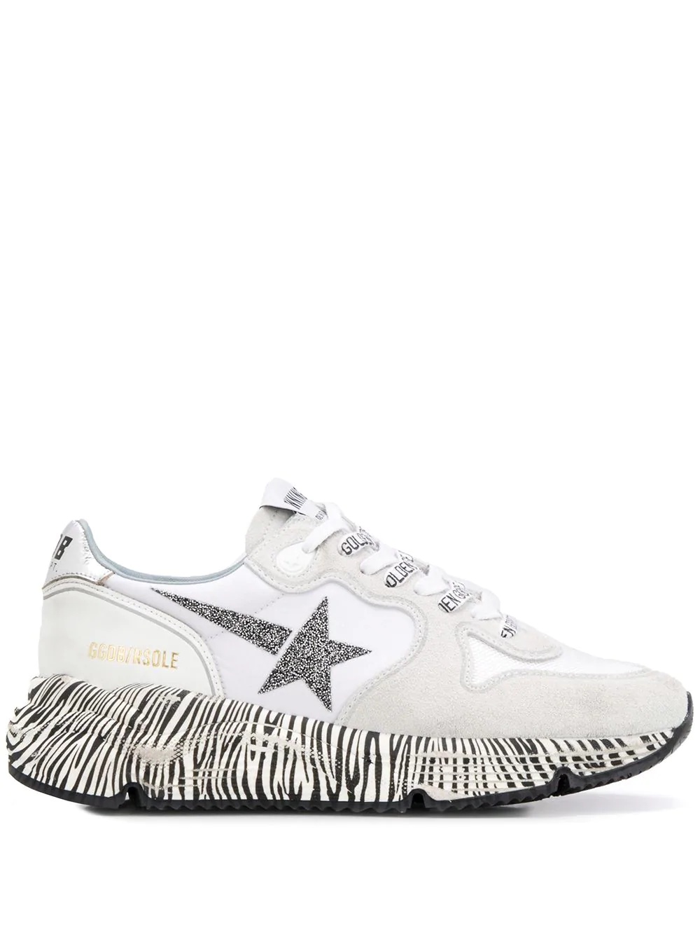 zebra print Running Sole sneakers - 1