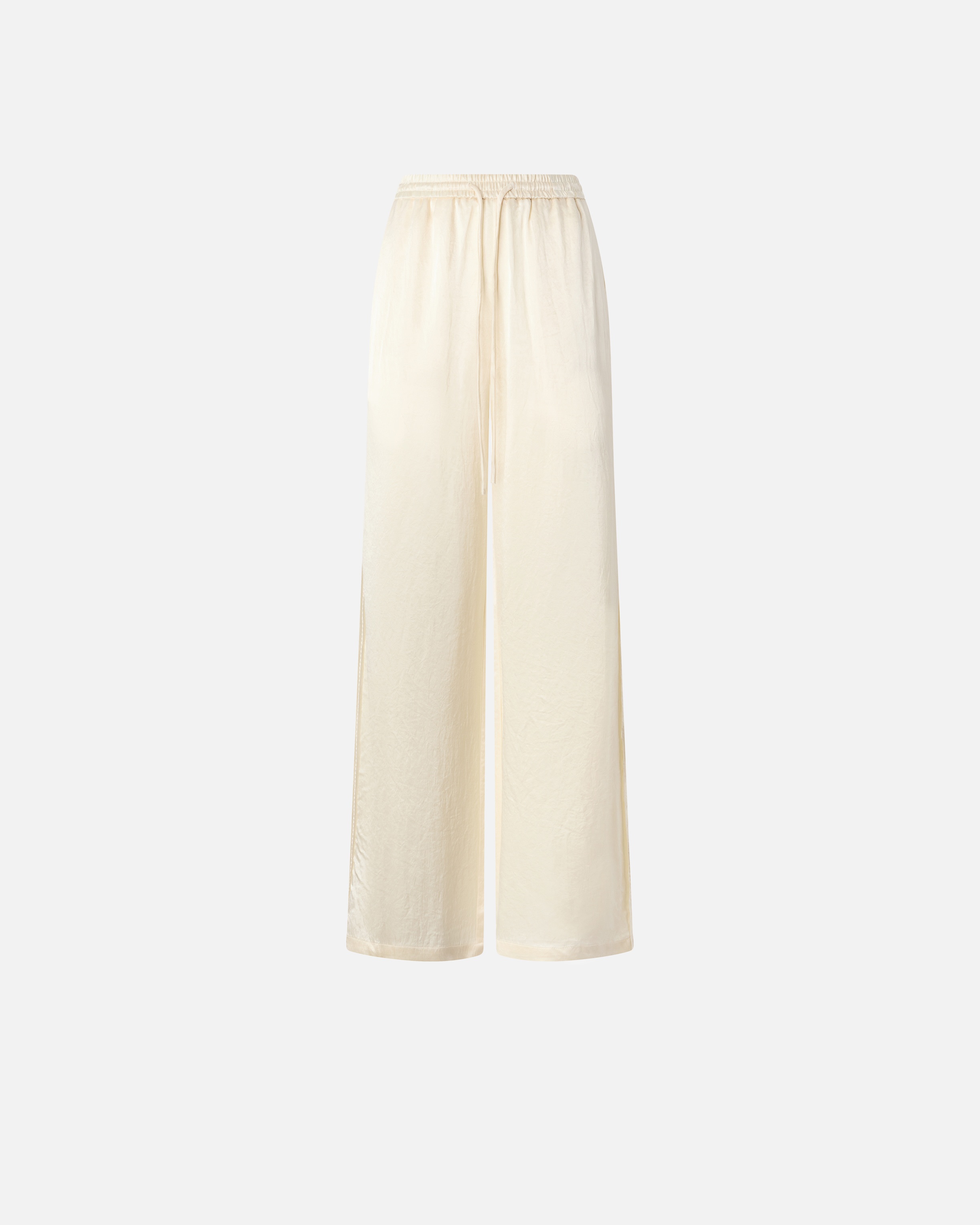 PYJAMA-STYLE PALAZZO TROUSERS IN SATIN - 1