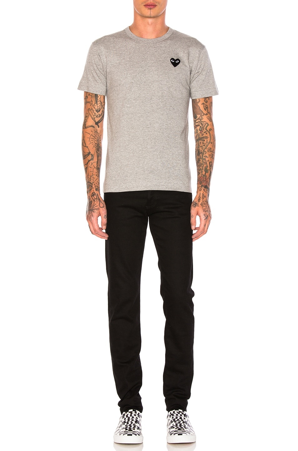Black Emblem Cotton Tee - 4