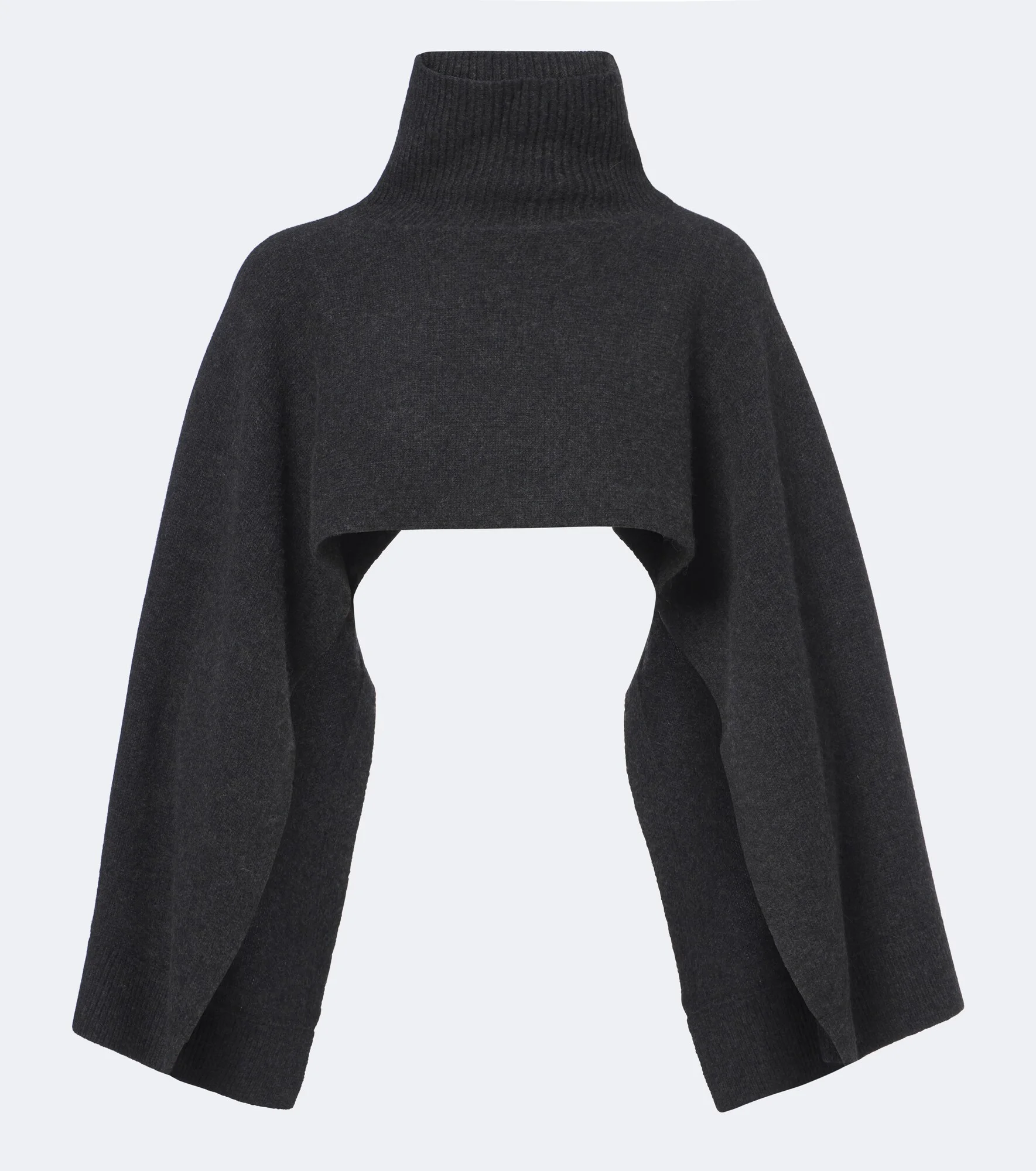 Marina wool and cashmere poncho - 1