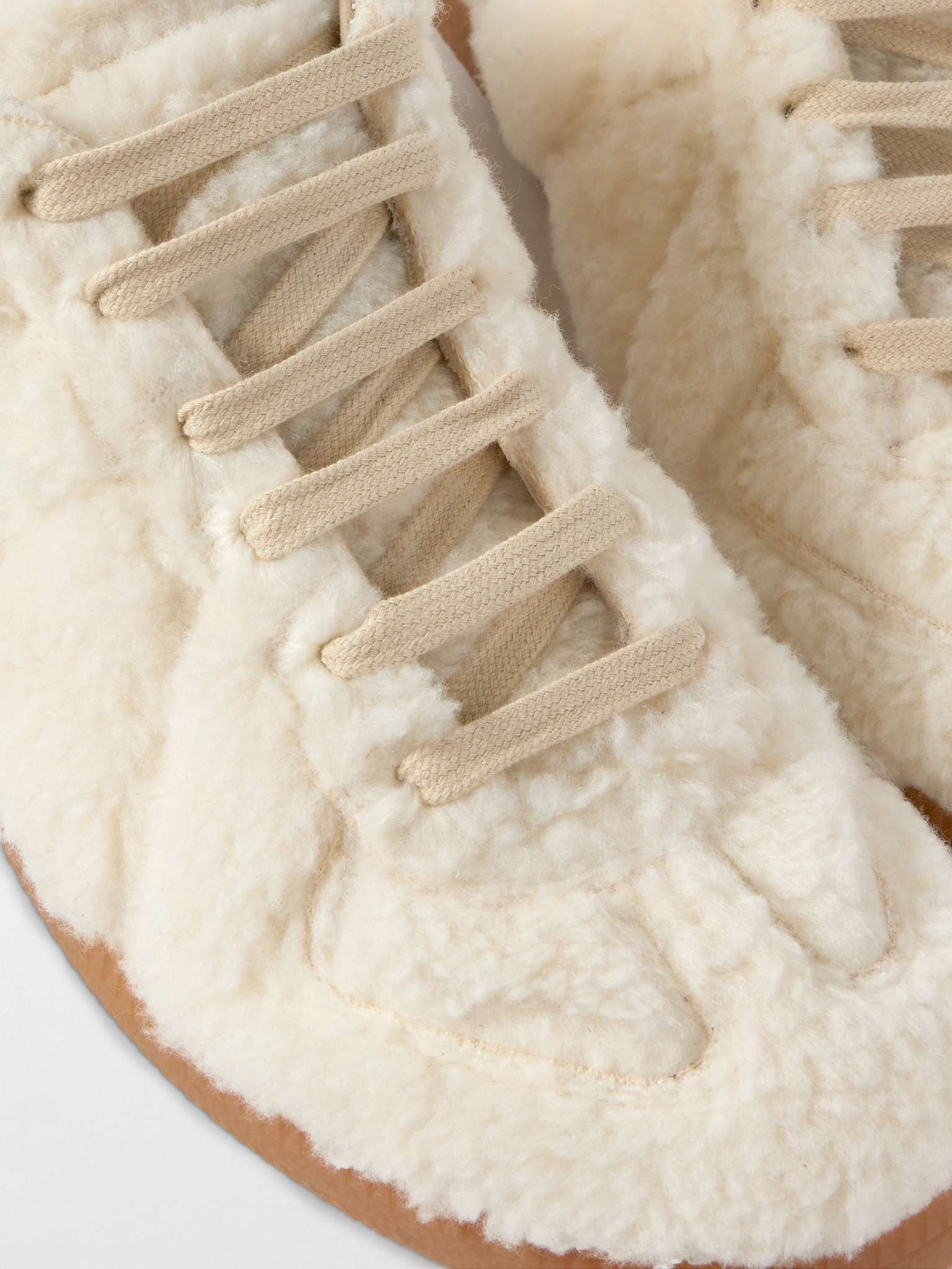 Replica Faux Shearling Sneakers - 6