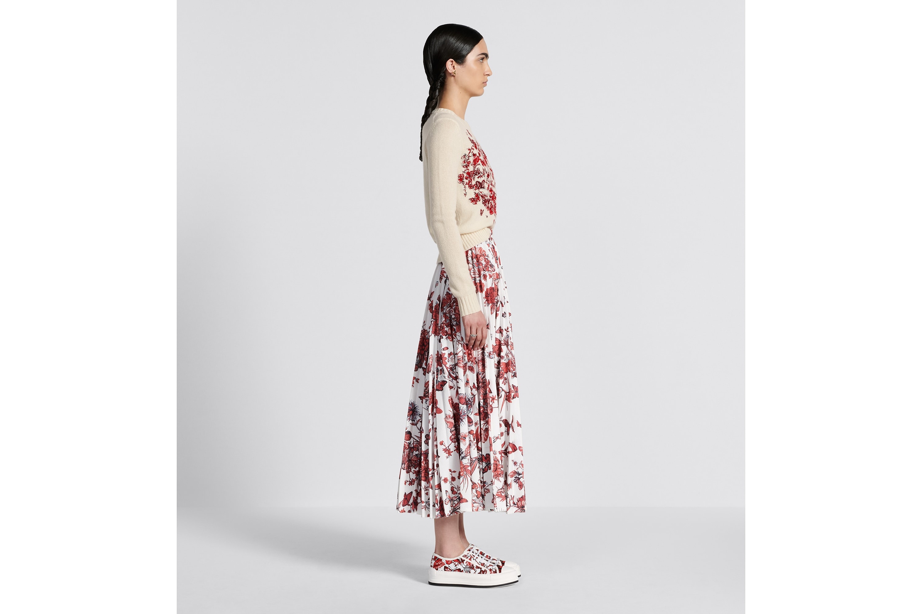 Mid-Length Pleated Skirt - 2