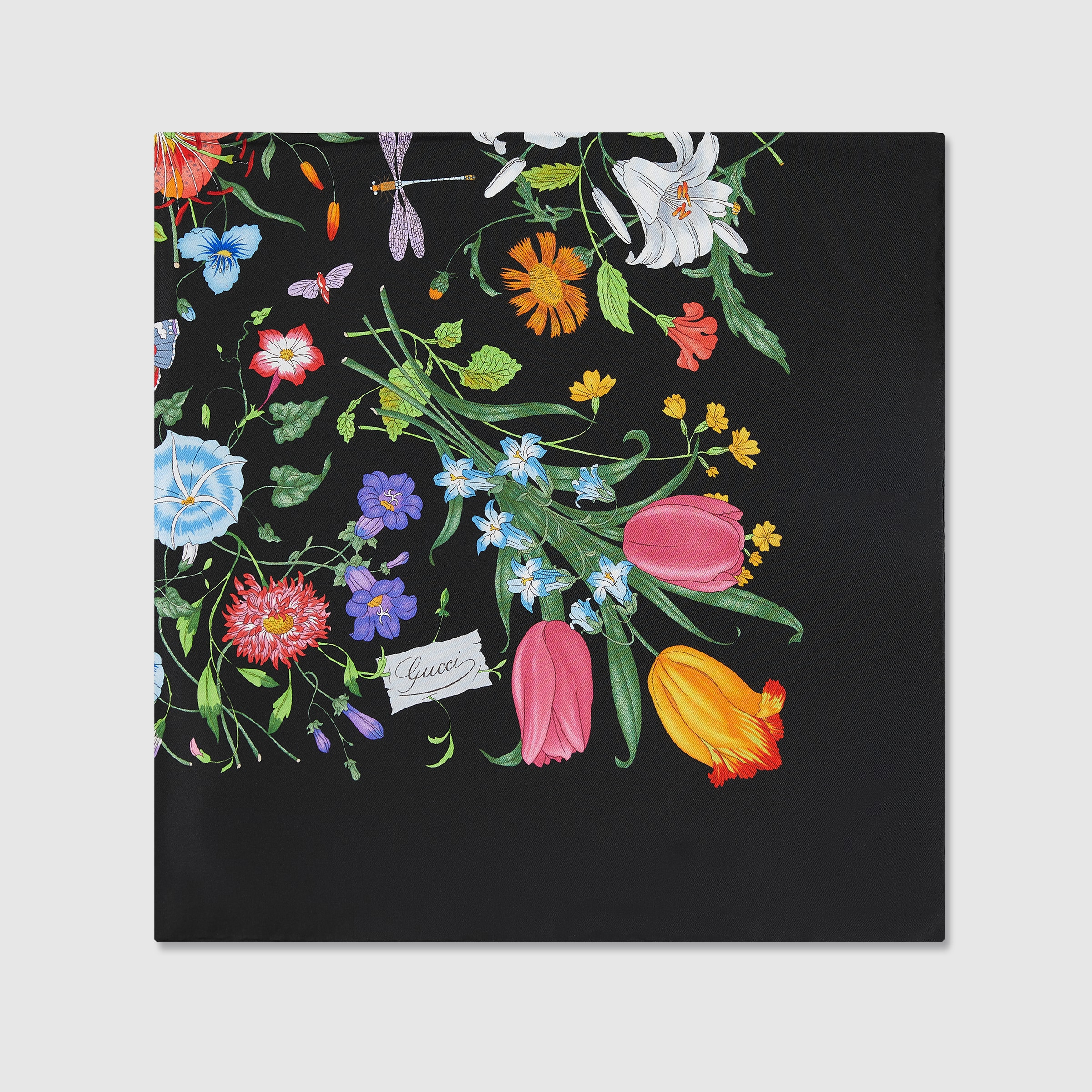 Printed silk twill carré - 2