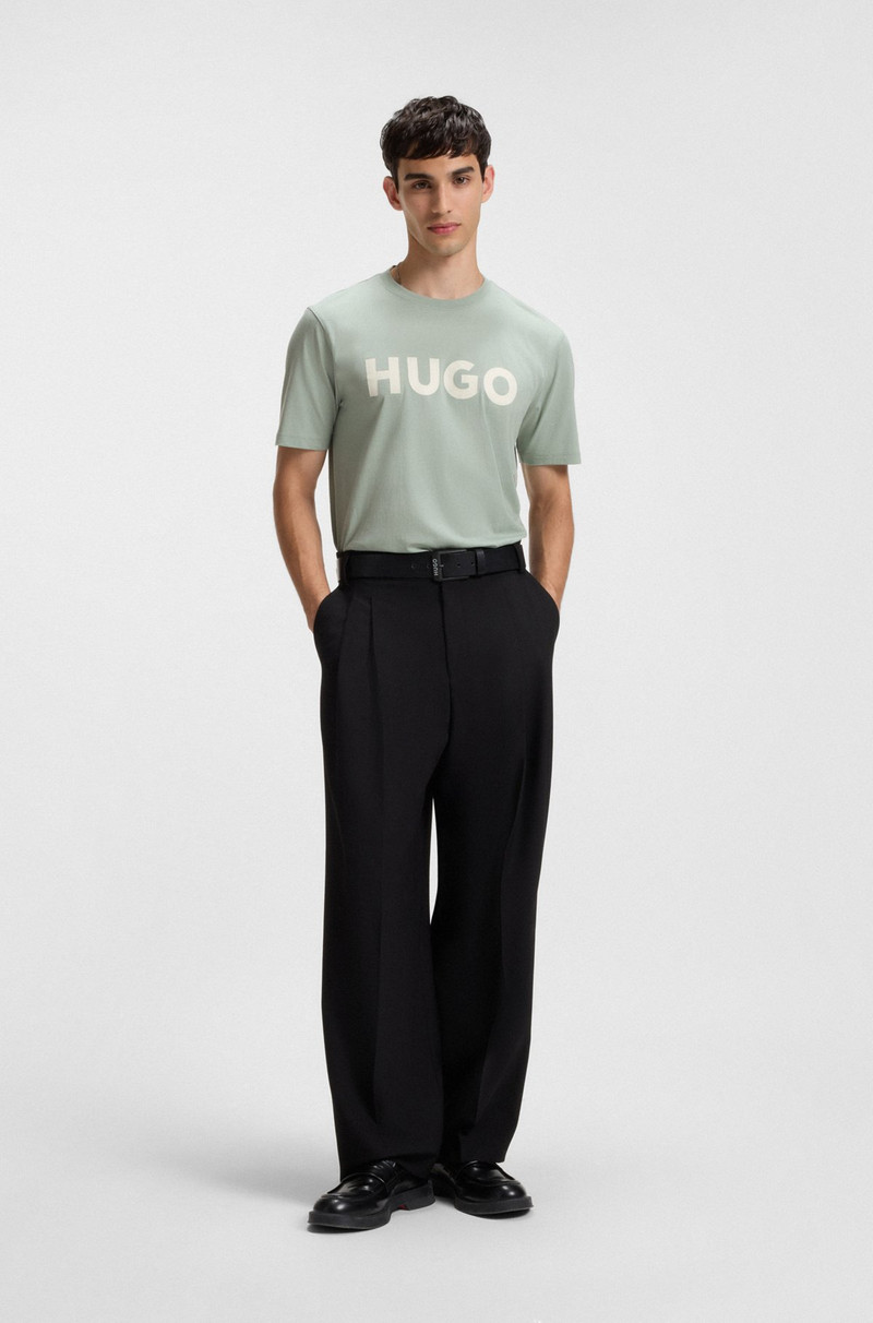 HUGO REGULAR-FIT T-SHIRT IN COTTON JERSEY WITH LOGO ARTWORK outlook