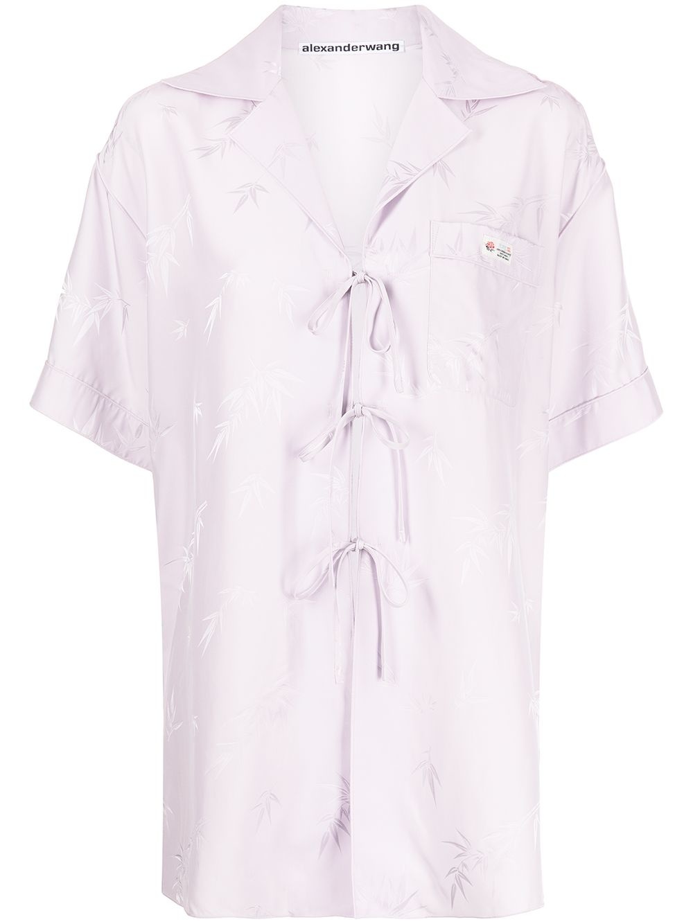 jacquard pajama-style shirt - 1