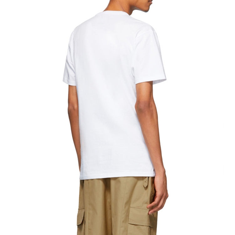 Vans Men's x Jim Goldberg Small Silhouette Embroidery Short Sleeve White VN0A4RT9WHT - 4