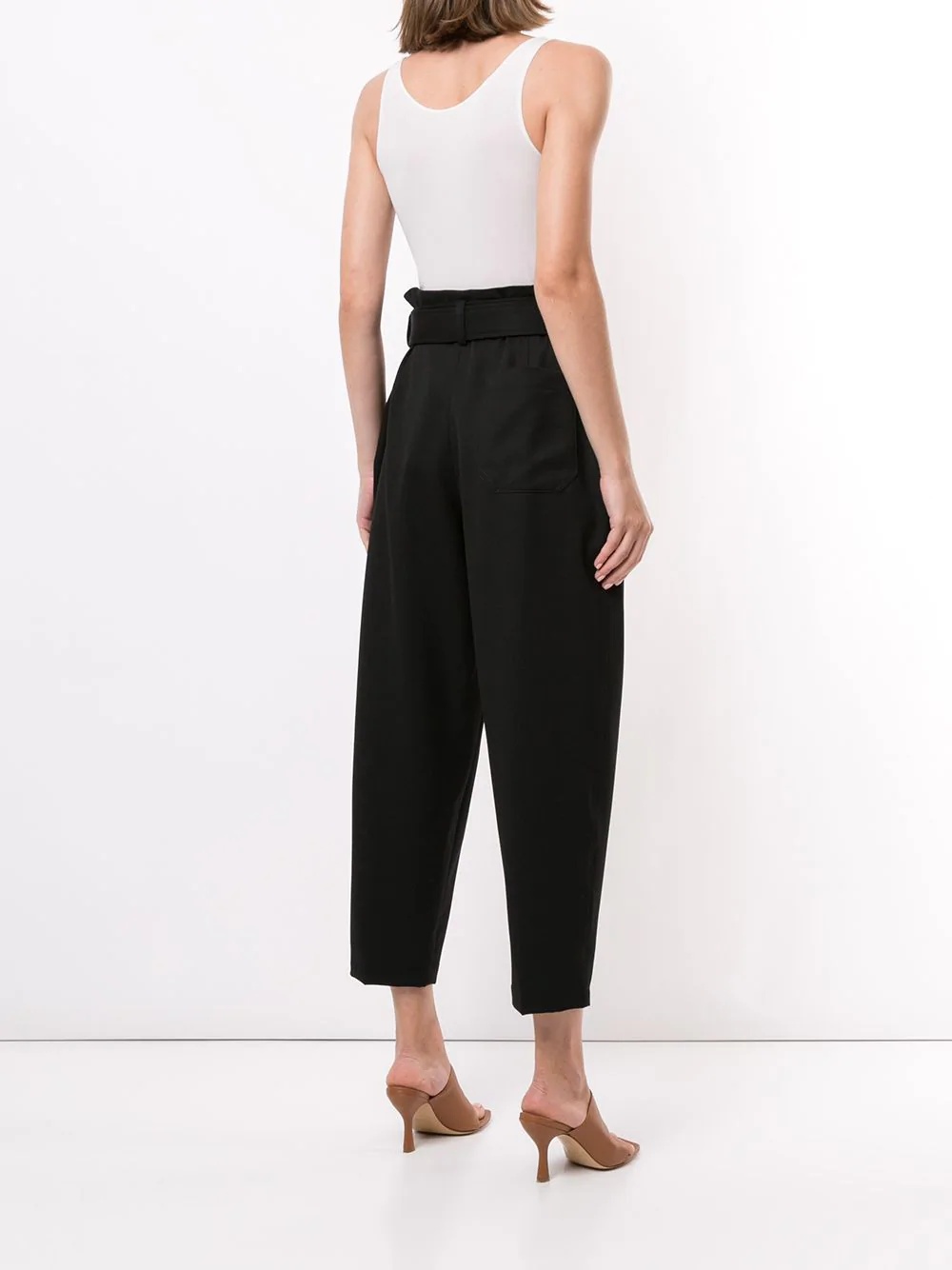 belted utility trousers - 4