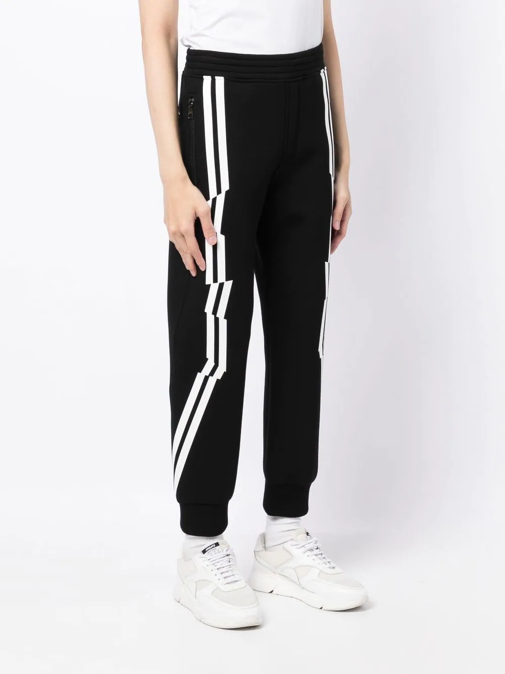 side-stripe track pants - 3