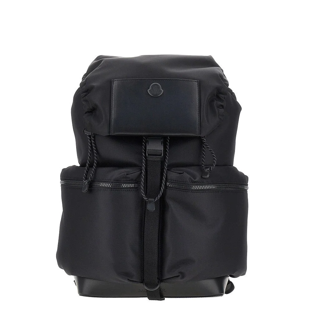 Moncler Kenton Nylon Drill Backpack Black - 1