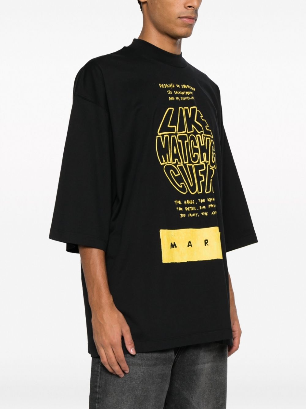 slogan-print cotton T-shirt - 3