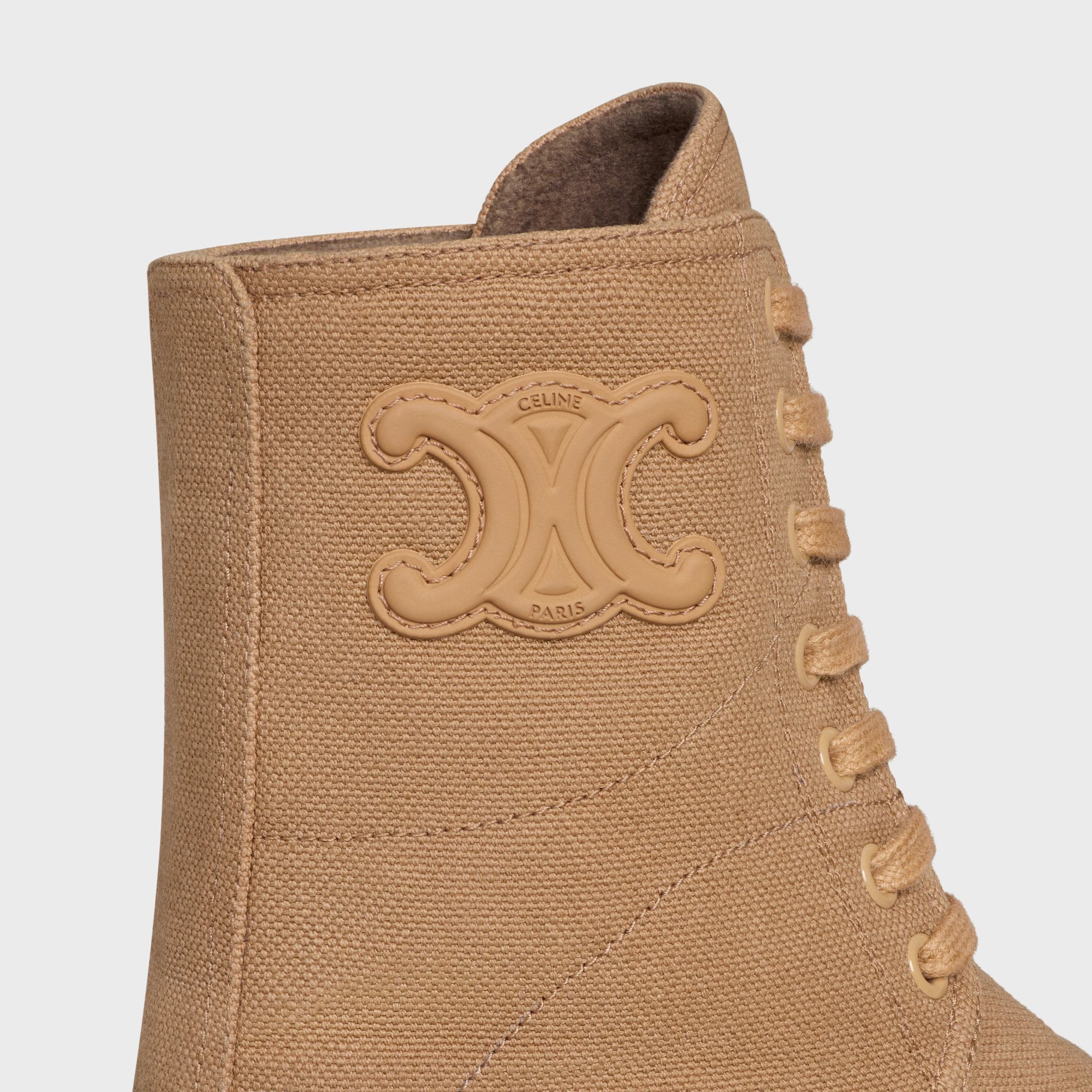 CELINE RILEY LACE-UP BOOT IN CANVAS - 5