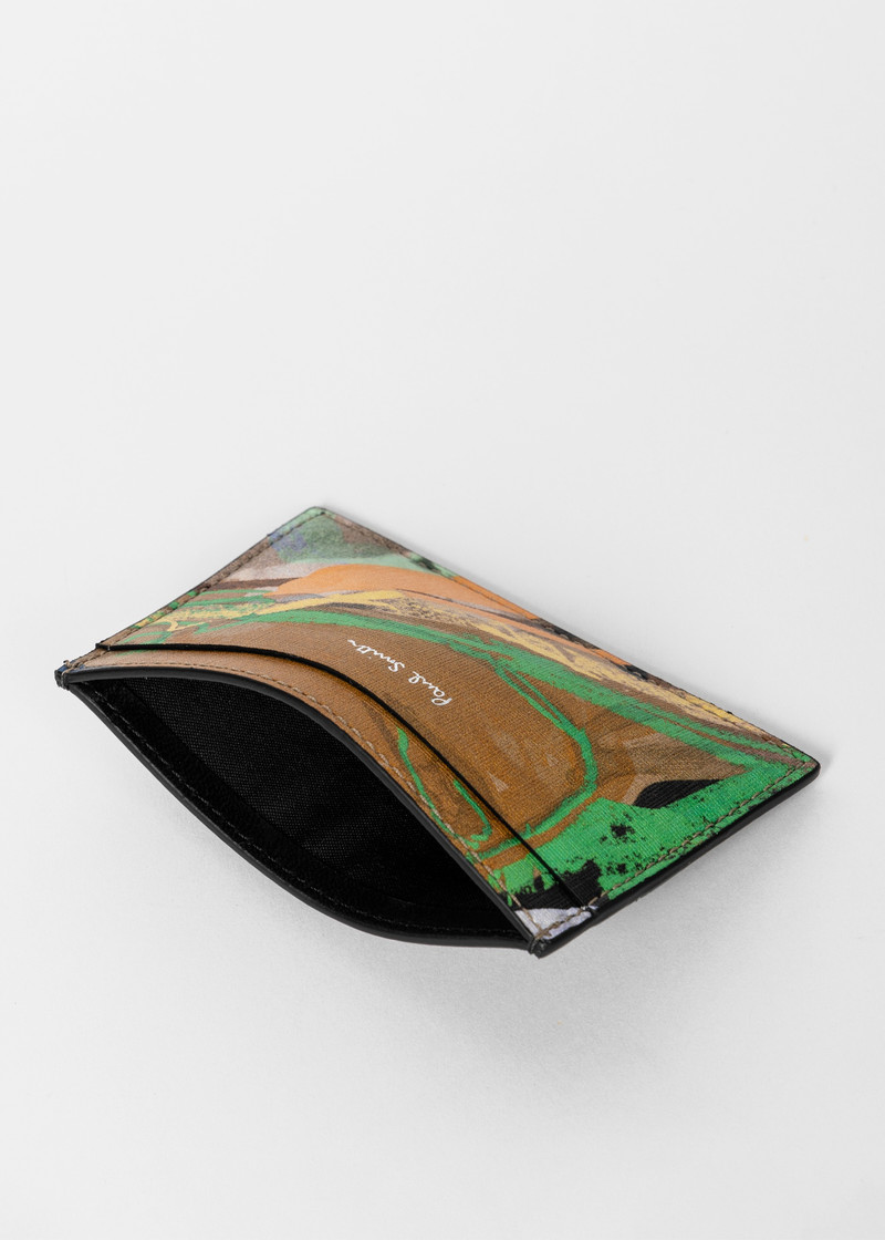 'Life Drawing' Print Leather Card Holder 4