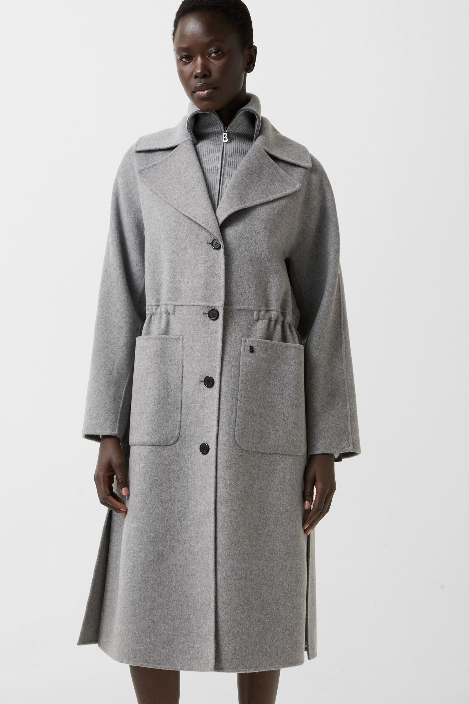 Imani wool coat in Gray - 2