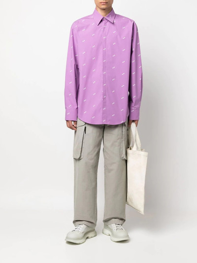 MSGM straight-leg cargo trousers outlook