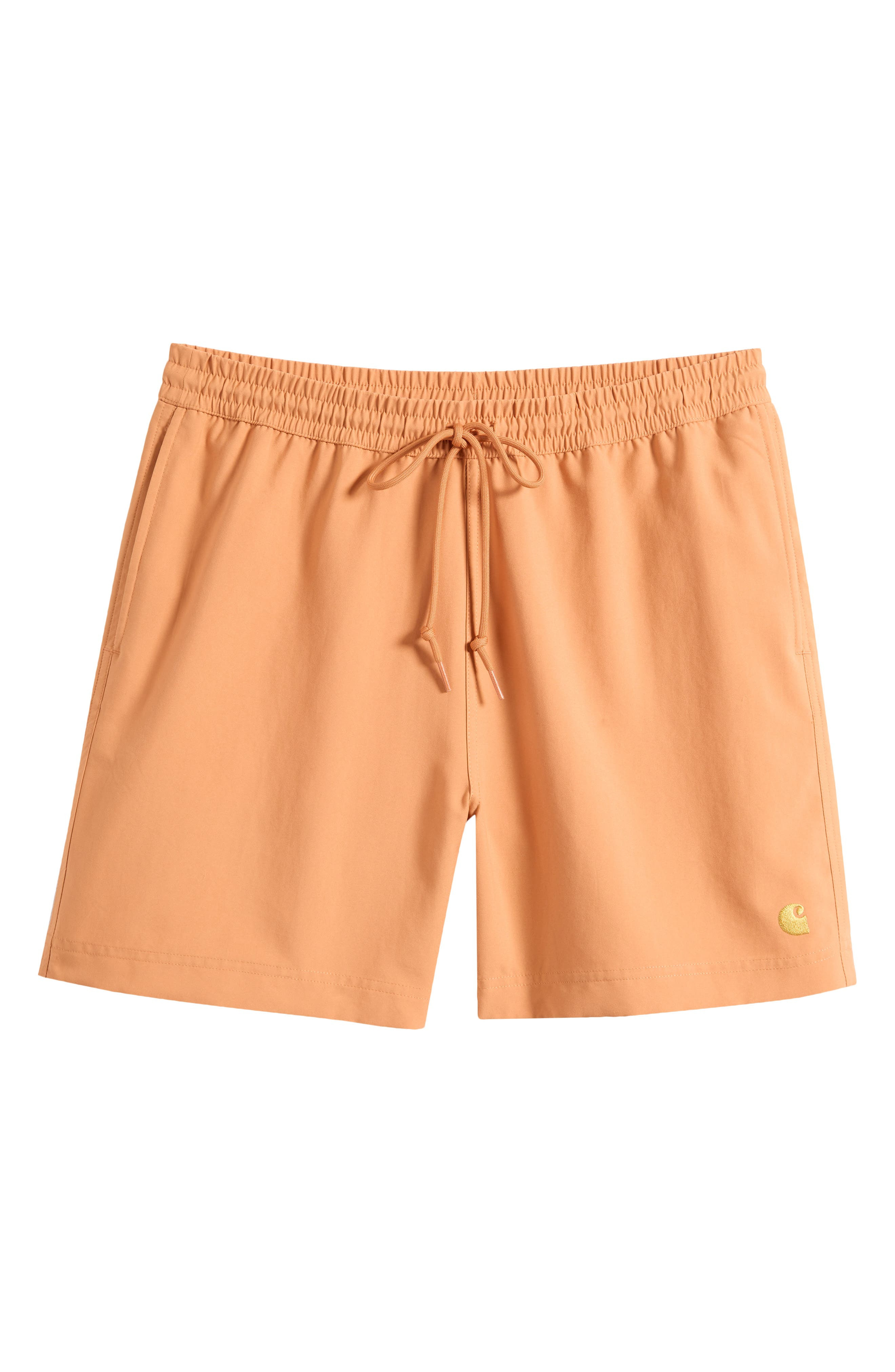 Carhartt Work In Progress Chase Swim Trunks in Redhaven /Gold at Nordstrom - 6