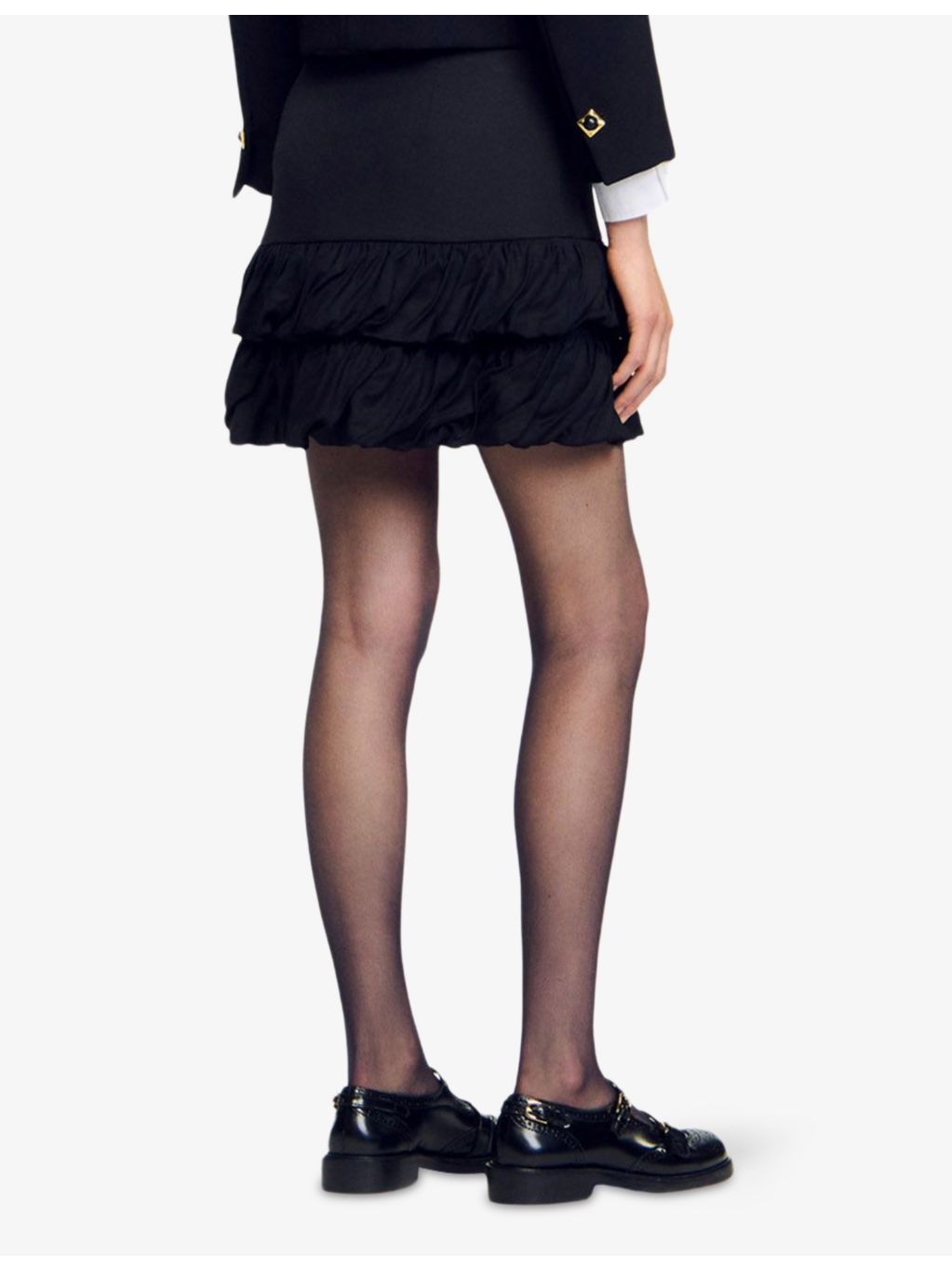 Ruffled Woven Mini Skirt - 4