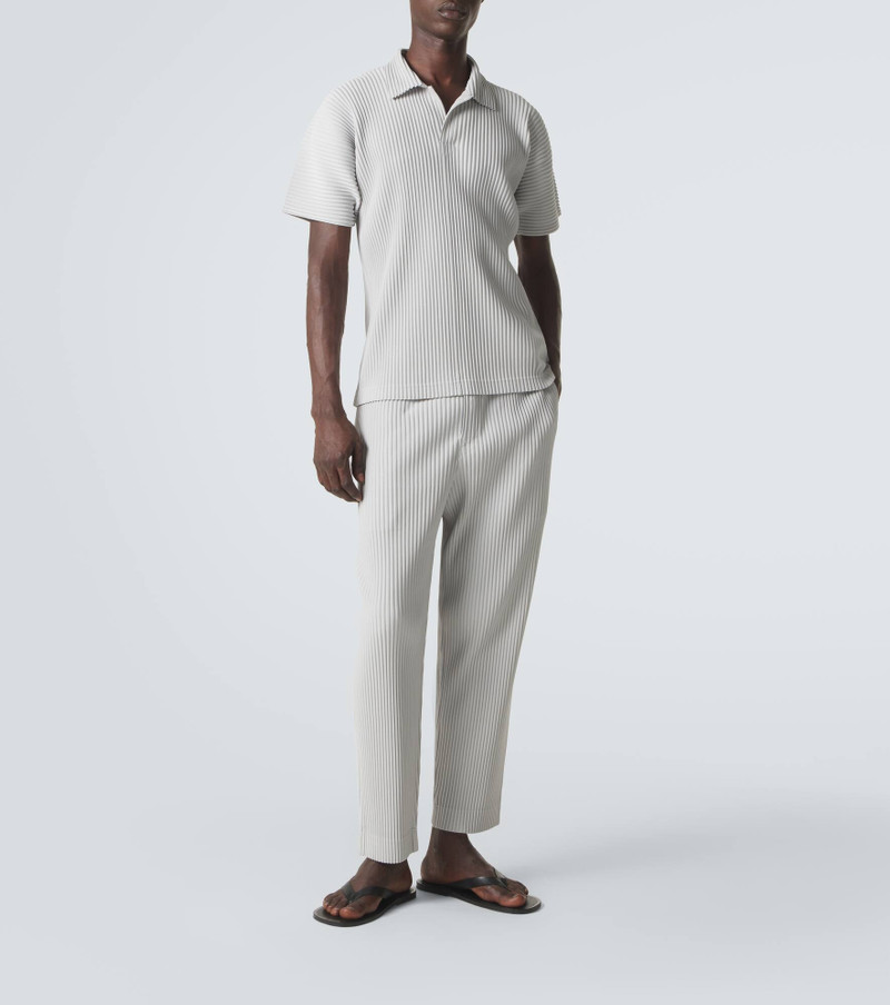 ISSEY MIYAKE Basics pleated polo shirt outlook