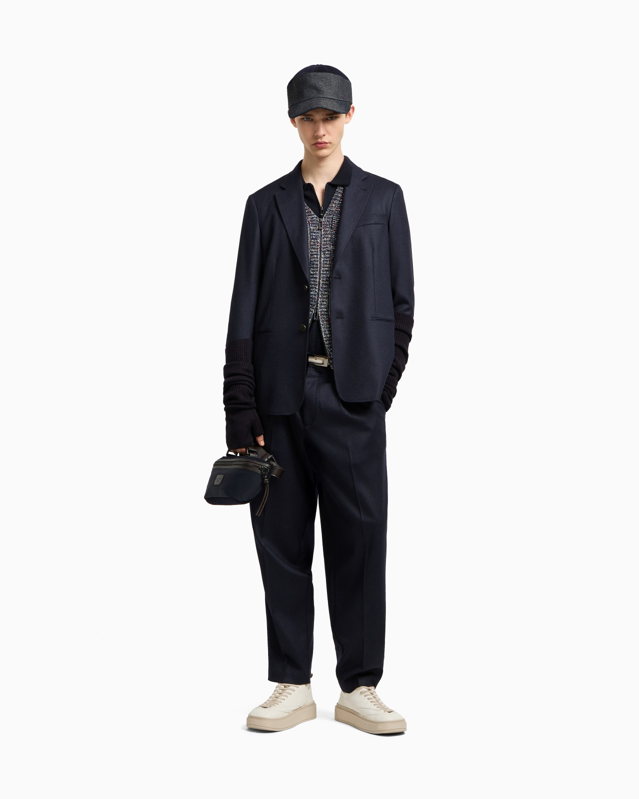 VIRGIN-WOOL STRETCH-TWILL TROUSERS - 2