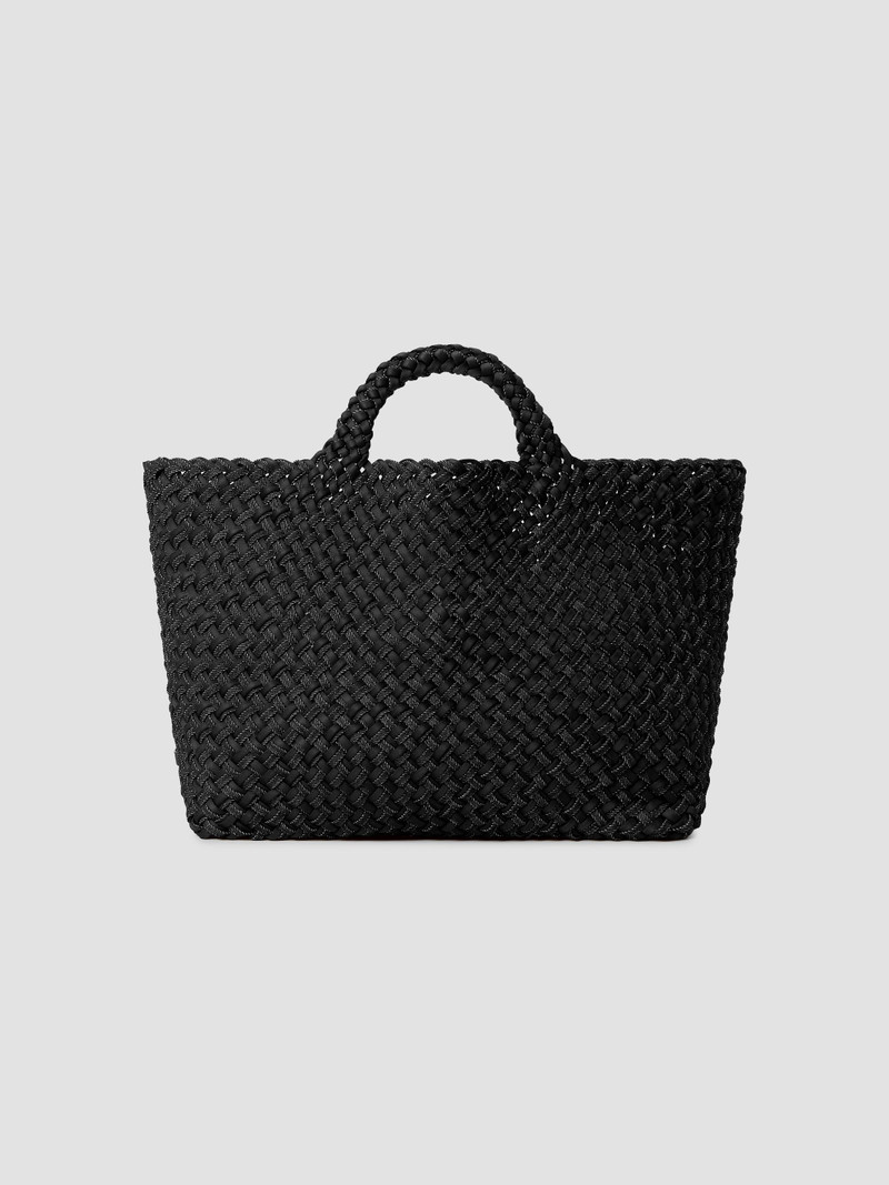 Women's St. Barths Large Double Weave Tote Bag - Jet 1