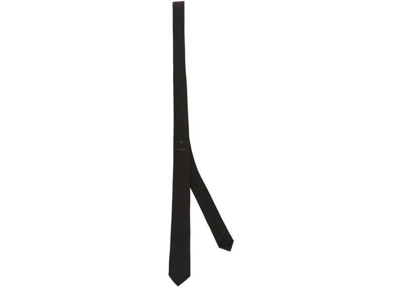 Givenchy Givenchy Embroidered Silk Tie Black outlook