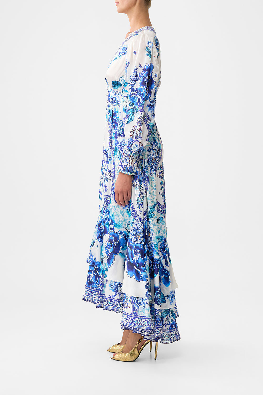 LONG BUTTON FRONT DRESS - 4