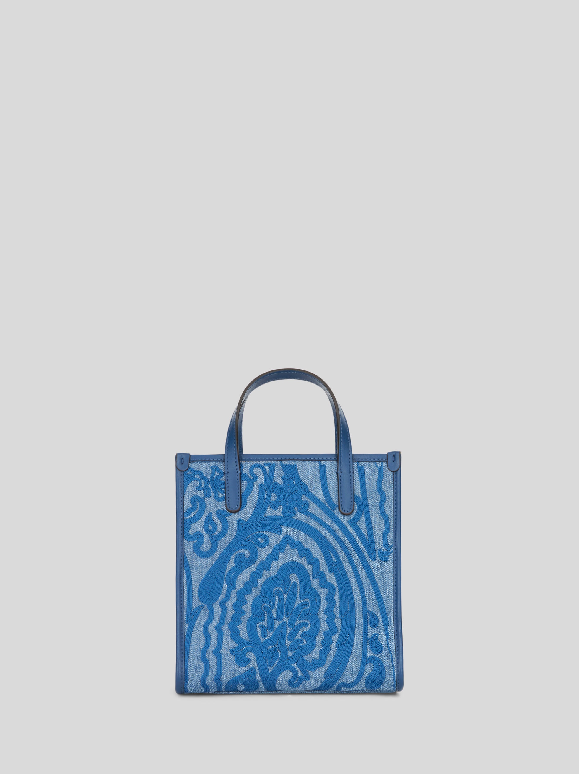 MINI DENIM SHOPPING BAG - 3