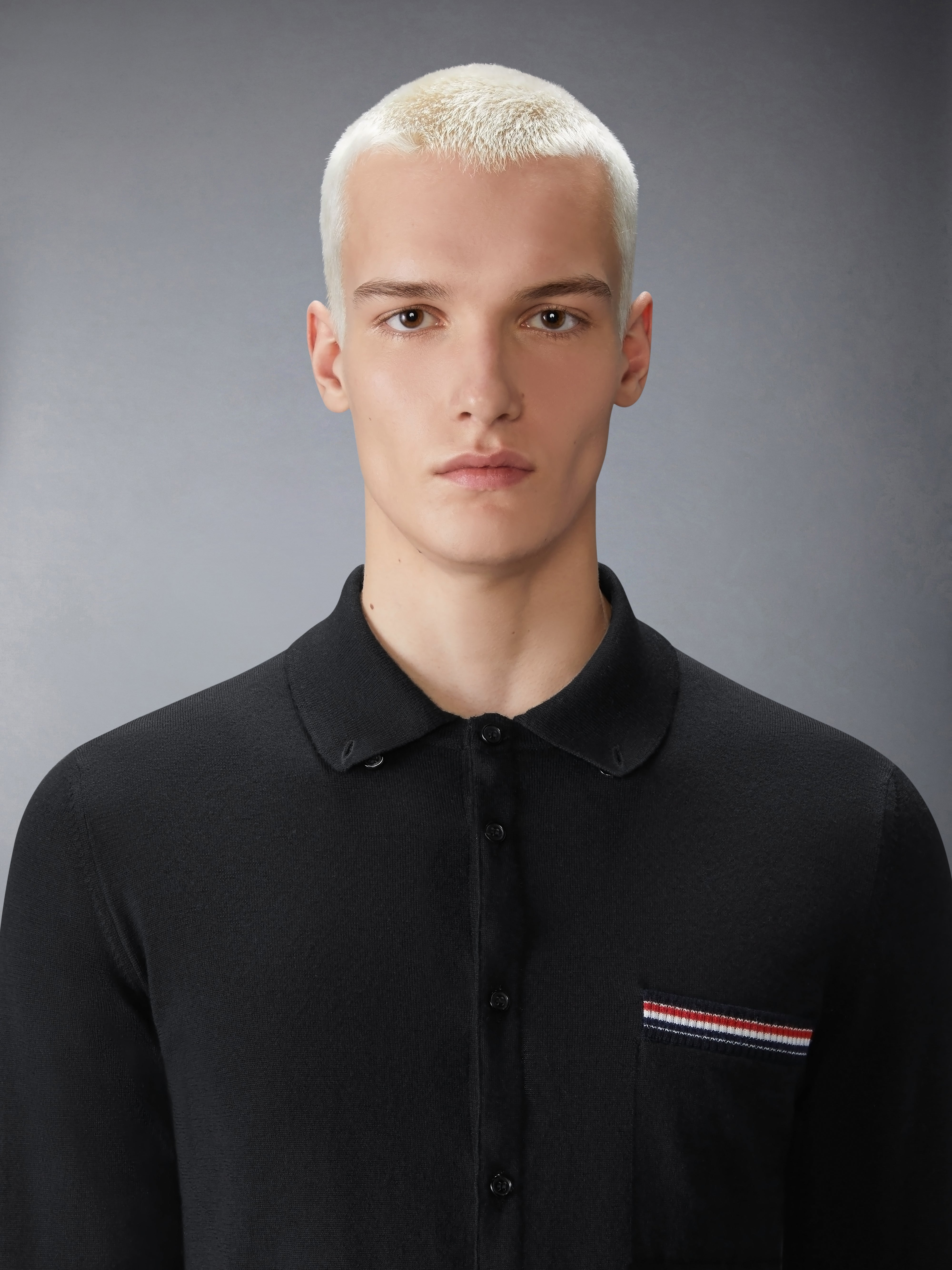 MERINO WOOL JERSEY STITCH LONG SLEEVE SHIRT - 6