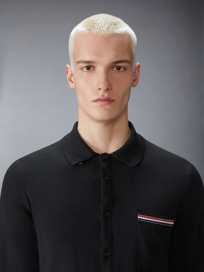 MERINO WOOL JERSEY STITCH LONG SLEEVE SHIRT 6