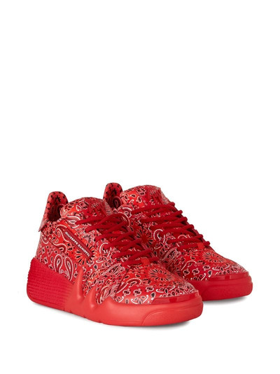 Giuseppe Zanotti paisley print sneakers outlook