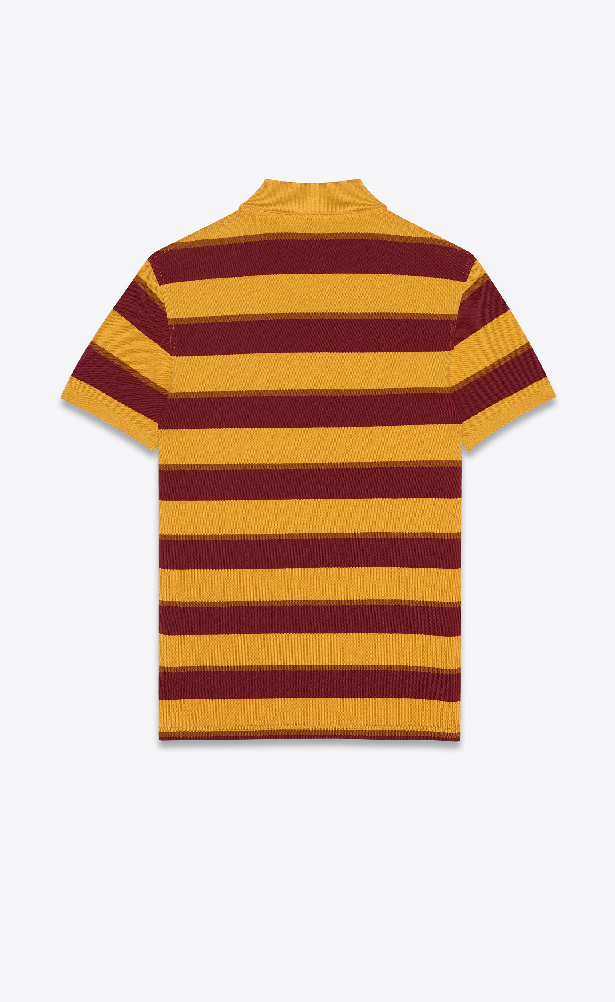 monogram polo shirt in striped cotton piqué - 2