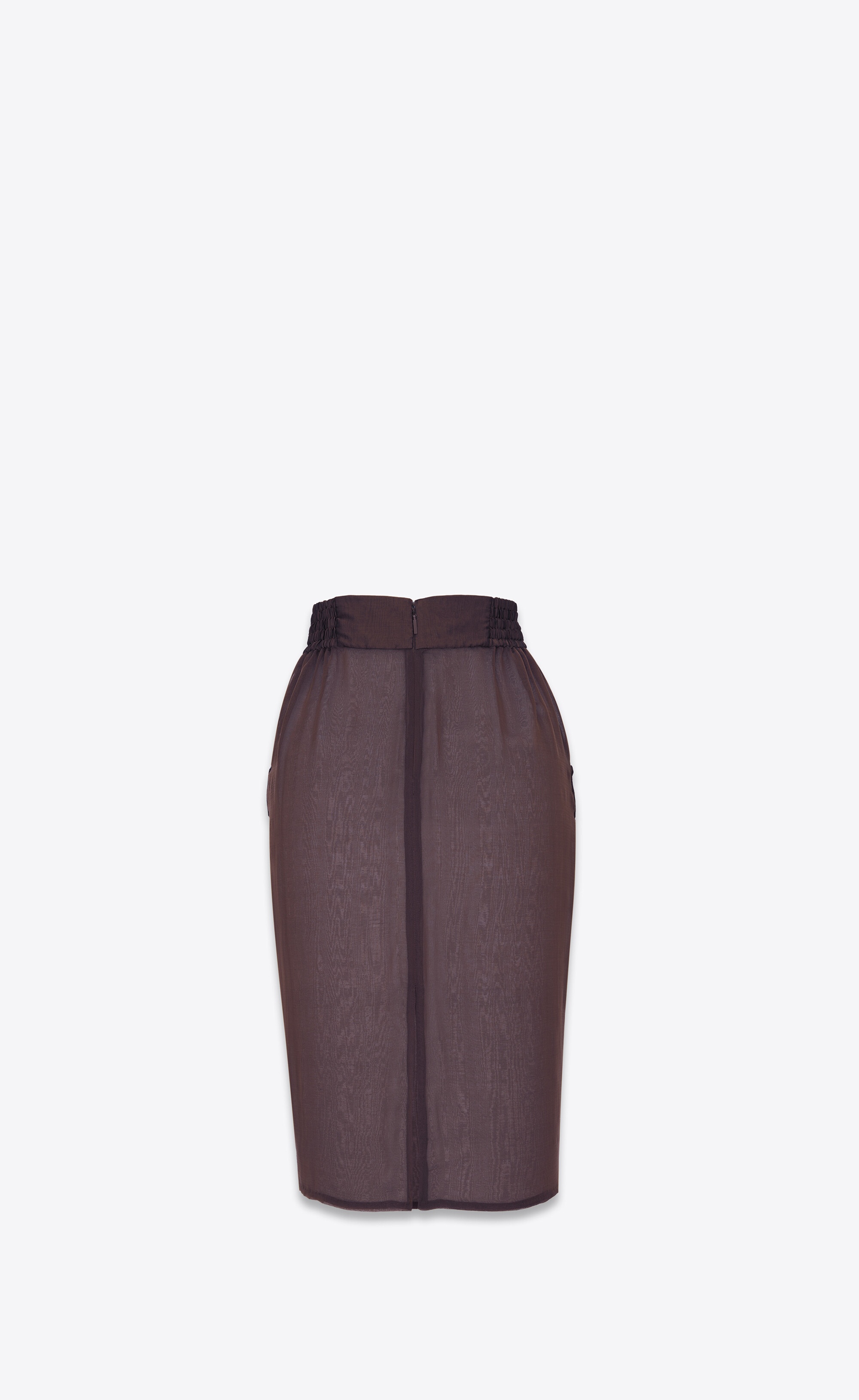 pencil skirt in silk muslin - 3